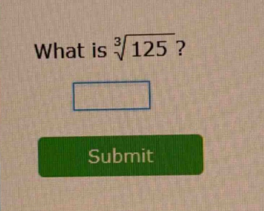 what is $sqrt3{125}$?