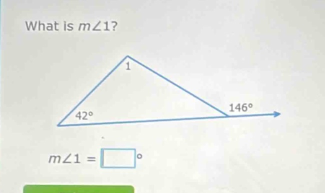 what is m∠1? m∠1 = □°