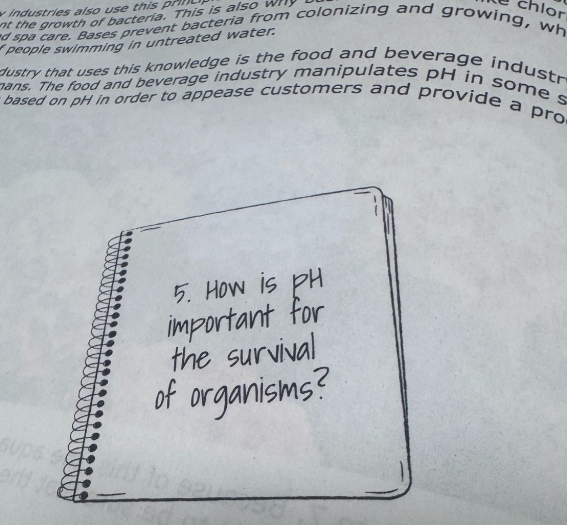 5. how is ph important for the survival of organisms?
