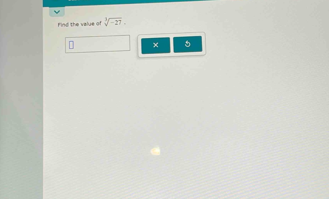 find the value of $sqrt3{-27}$.