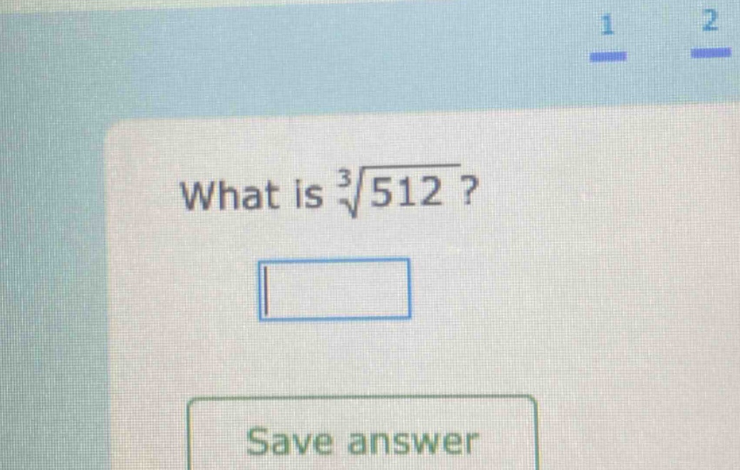 what is $sqrt3{512}$?