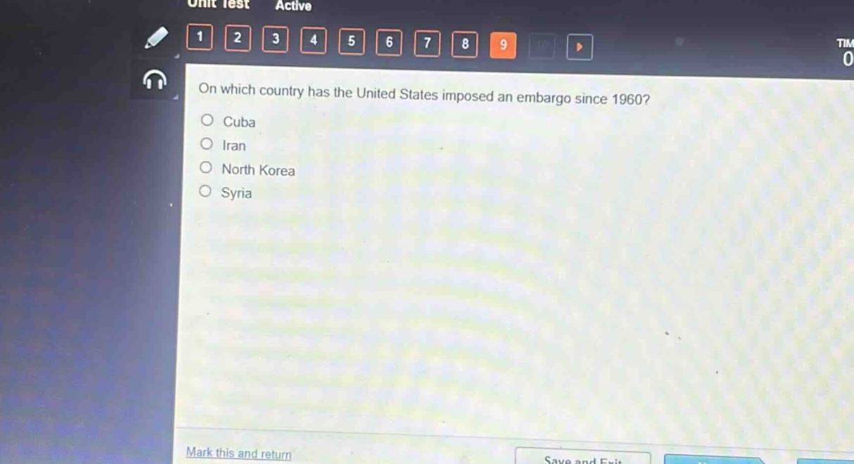 on which country has the united states imposed an embargo since 1960?\ncuba\niran\nnorth korea\nsyria