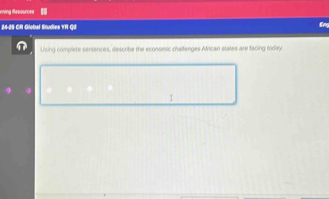 using complete sentences, describe the economic challenges african states are facing today.