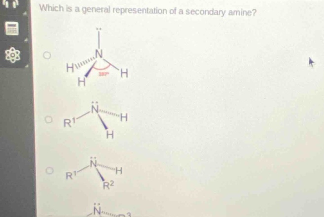 which is a general representation of a secondary amine?