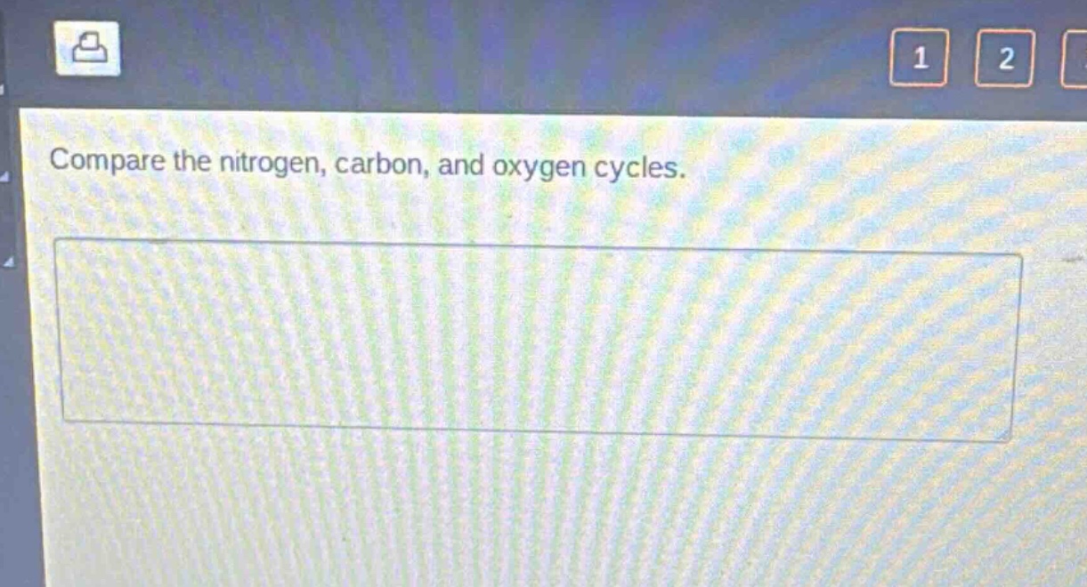 compare the nitrogen, carbon, and oxygen cycles.