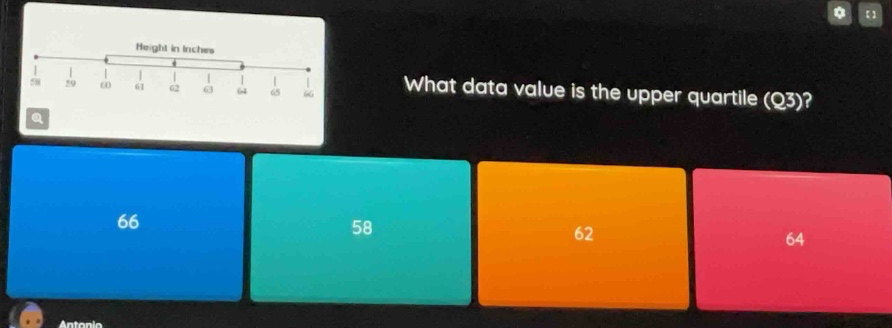 what data value is the upper quartile (q3)?