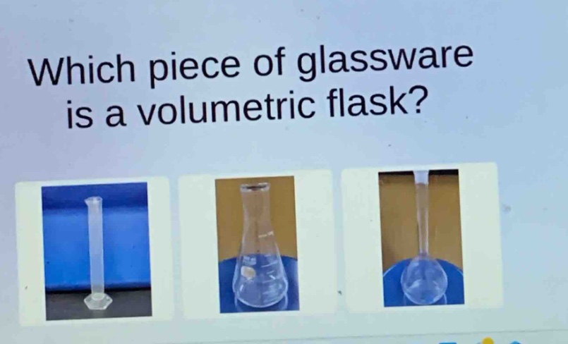 which piece of glassware is a volumetric flask?