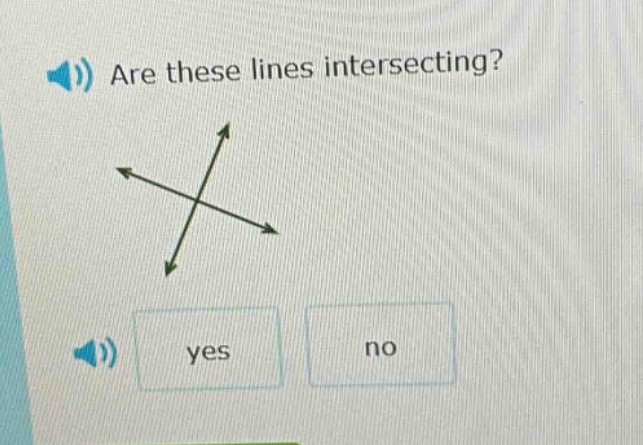 are these lines intersecting?