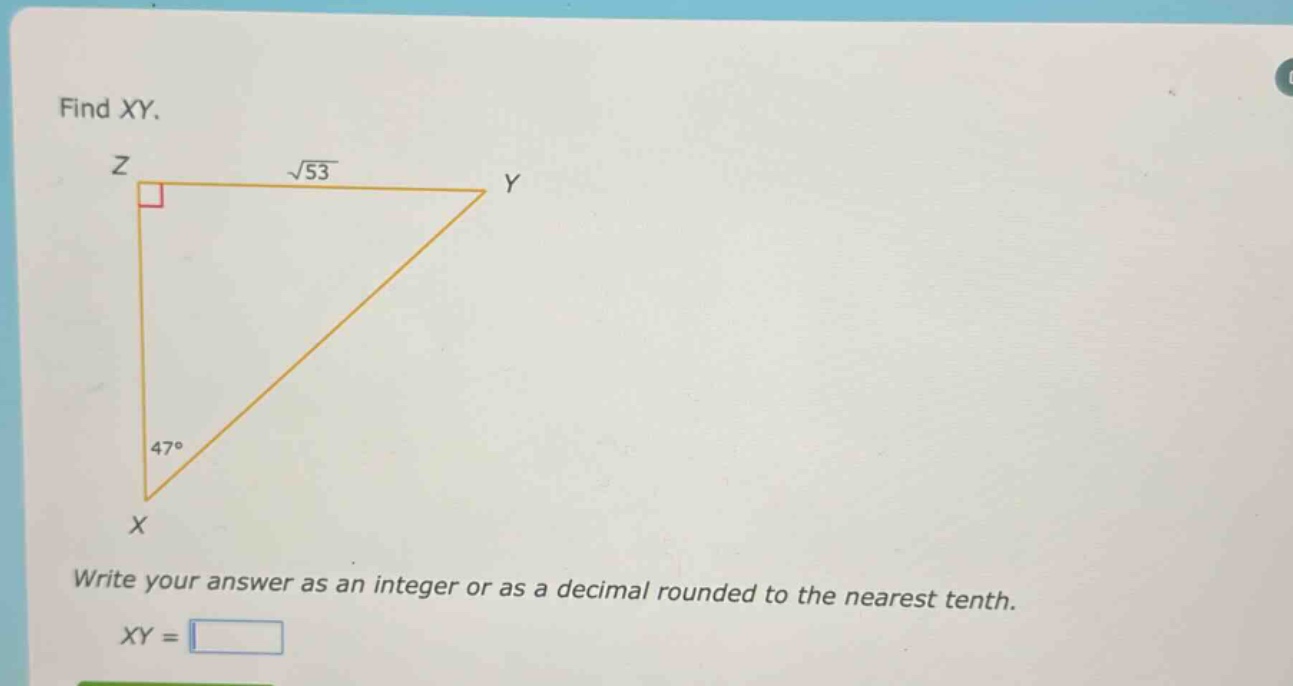 find xy.\nwrite your answer as an integer or as a decimal rounded to the nearest tenth.\nxy =