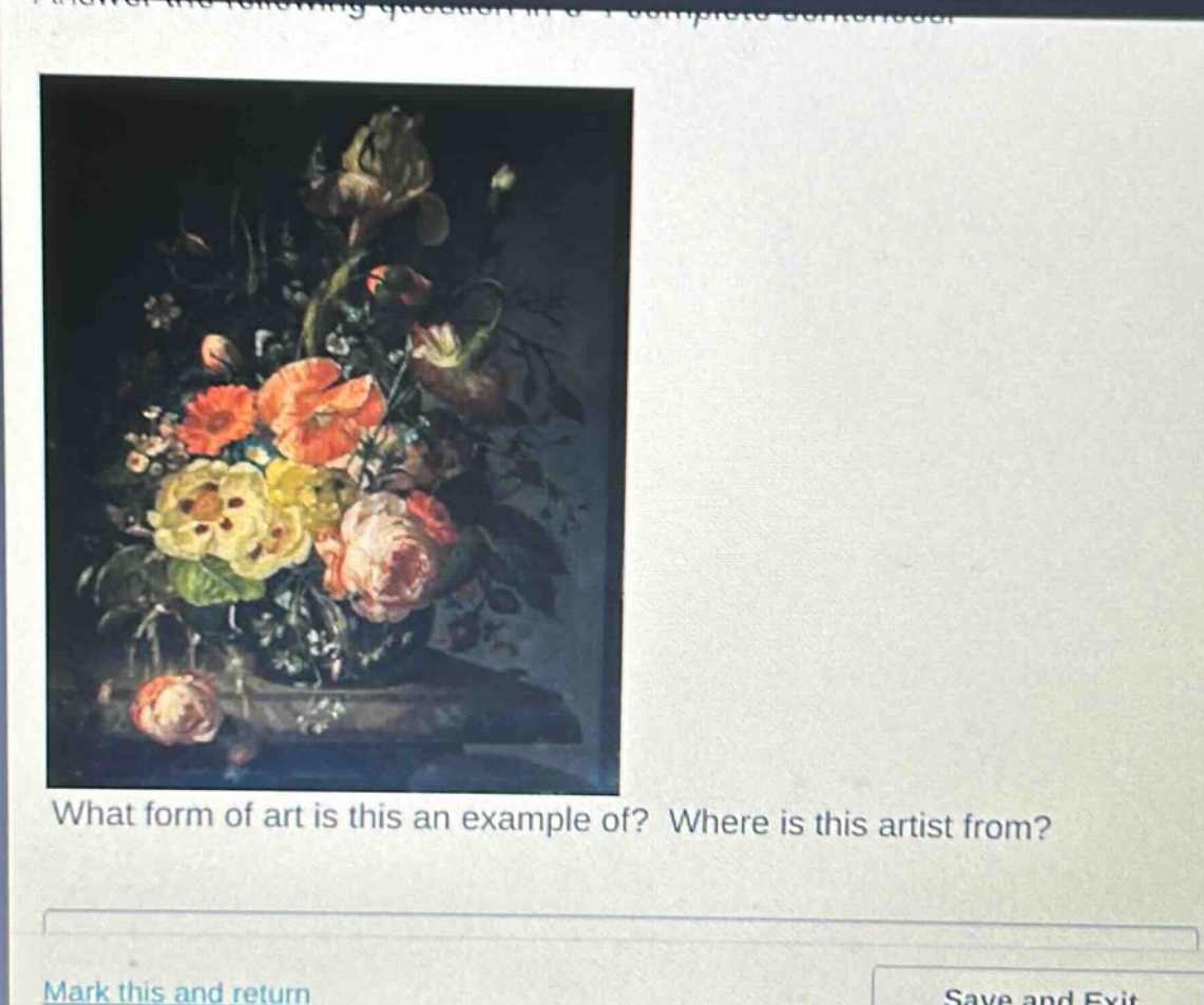 what form of art is this an example of? where is this artist from?