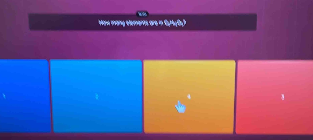 how many elements are in c₆h₁₂o₆?