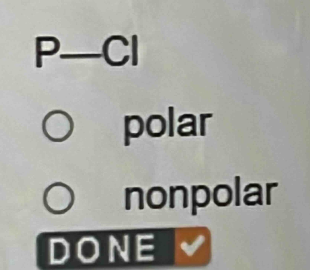 p—cl\npolar\nnonpolar\ndone