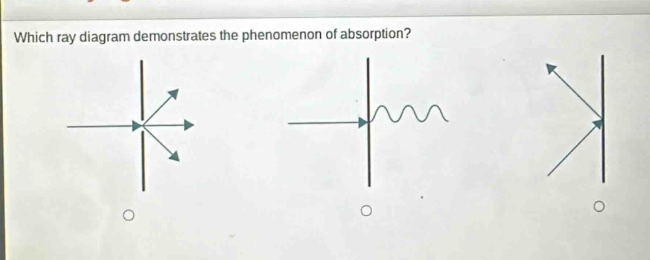 which ray diagram demonstrates the phenomenon of absorption?