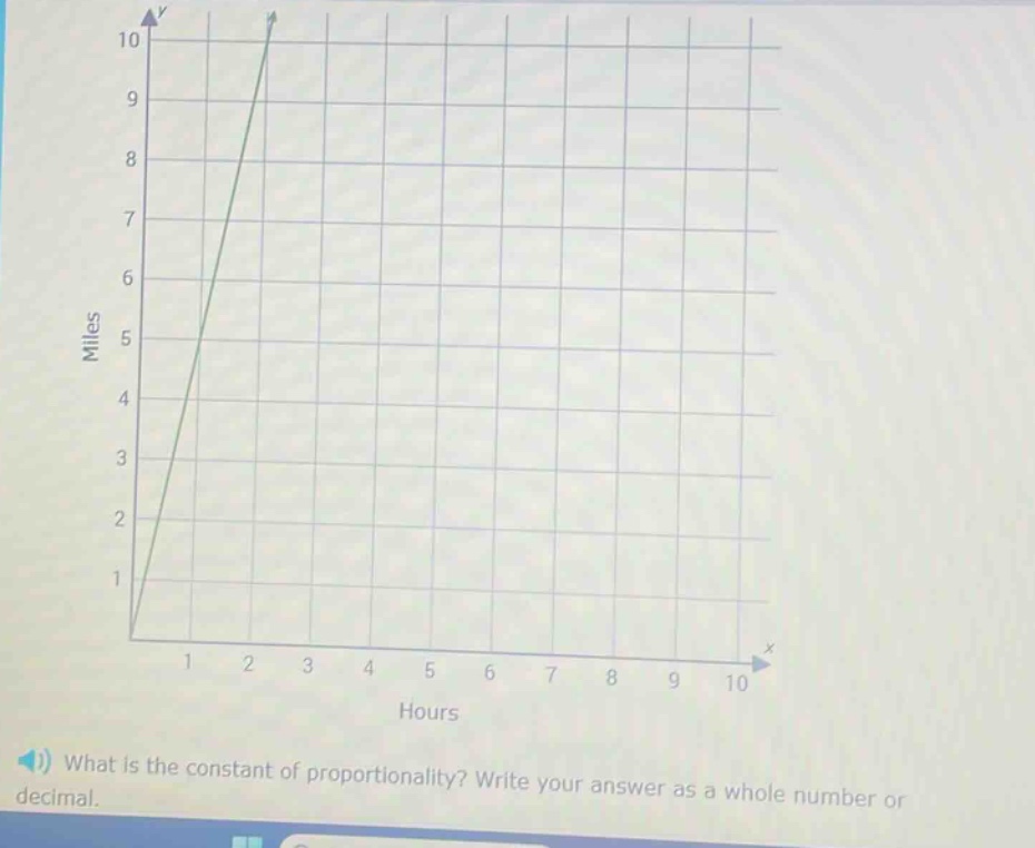 what is the constant of proportionality? write your answer as a whole number or decimal.