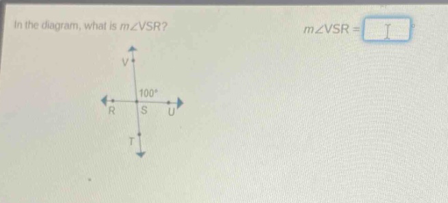 in the diagram, what is m∠vsr? m∠vsr =