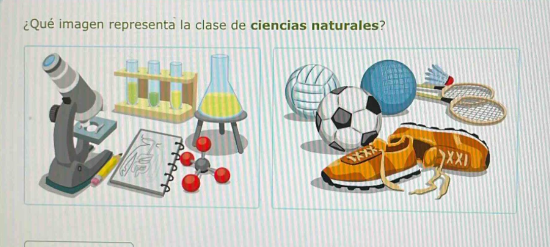¿qué imagen representa la clase de ciencias naturales?