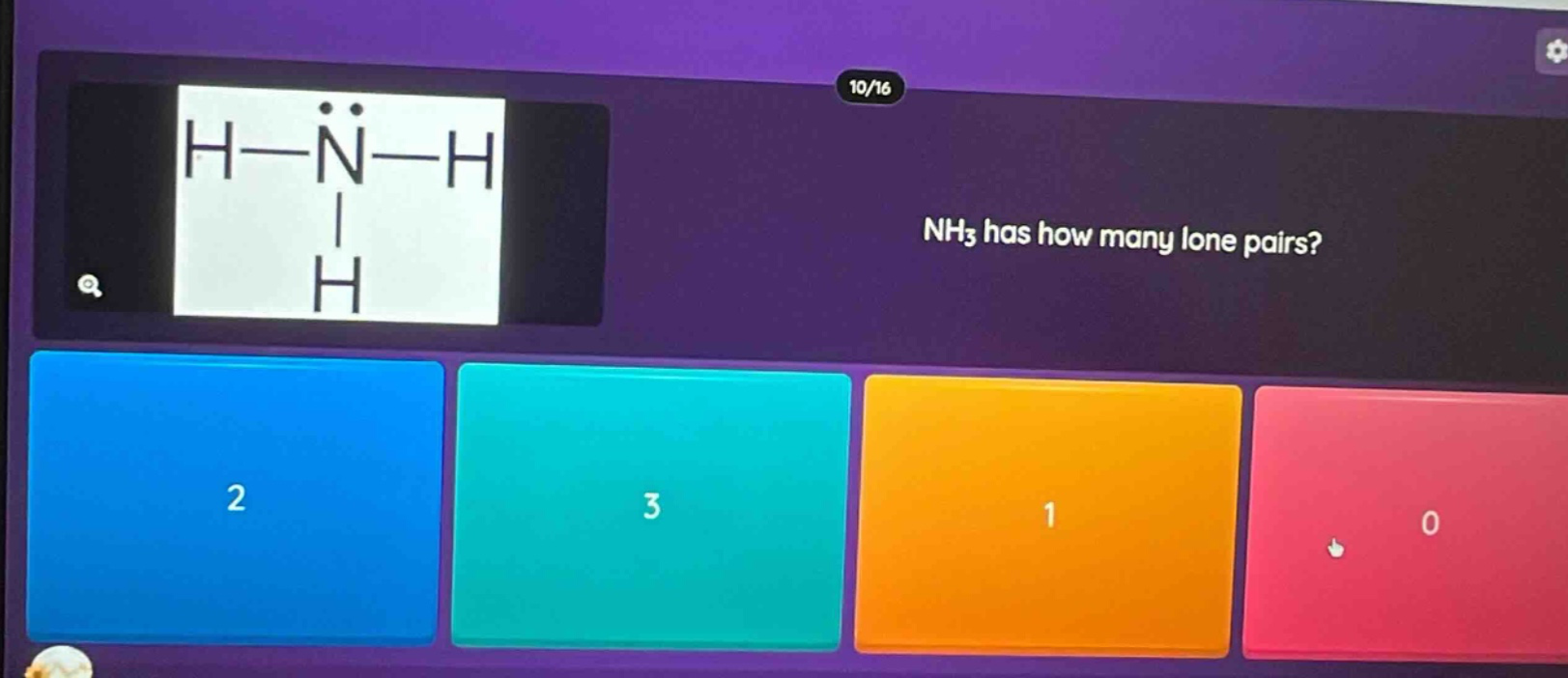nh₃ has how many lone pairs?