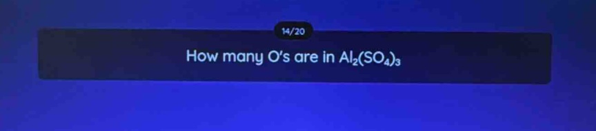 how many os are in al₂(so₄)₃
