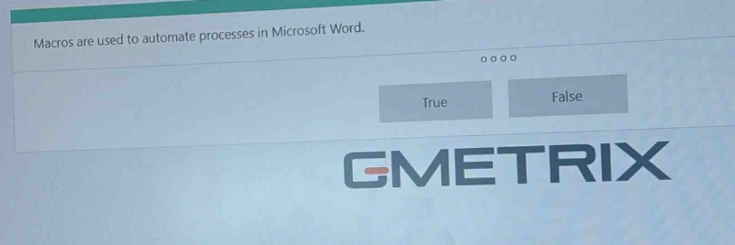 macros are used to automate processes in microsoft word. true false