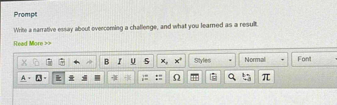 prompt\nwrite a narrative essay about overcoming a challenge, and what you learned as a result.\nread more >>