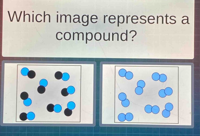 which image represents a compound?