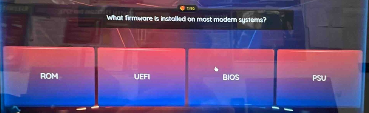 what firmware is installed on most modern systems? rom uefi bios psu