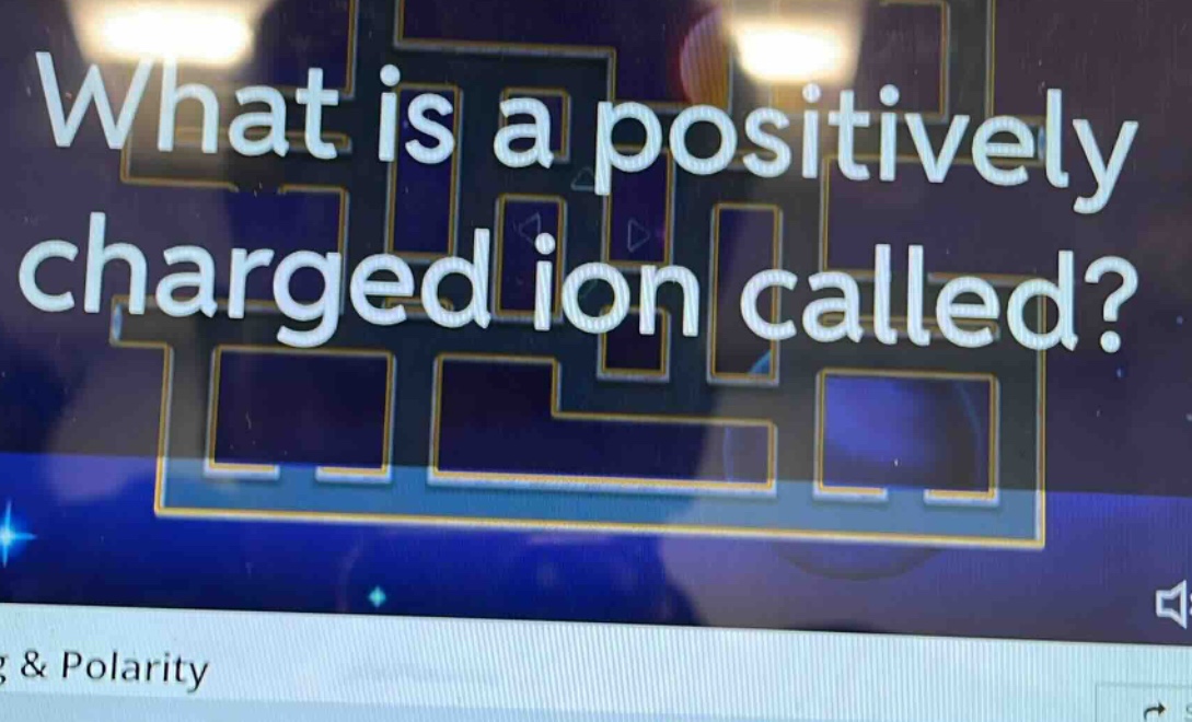 what is a positively charged ion called?