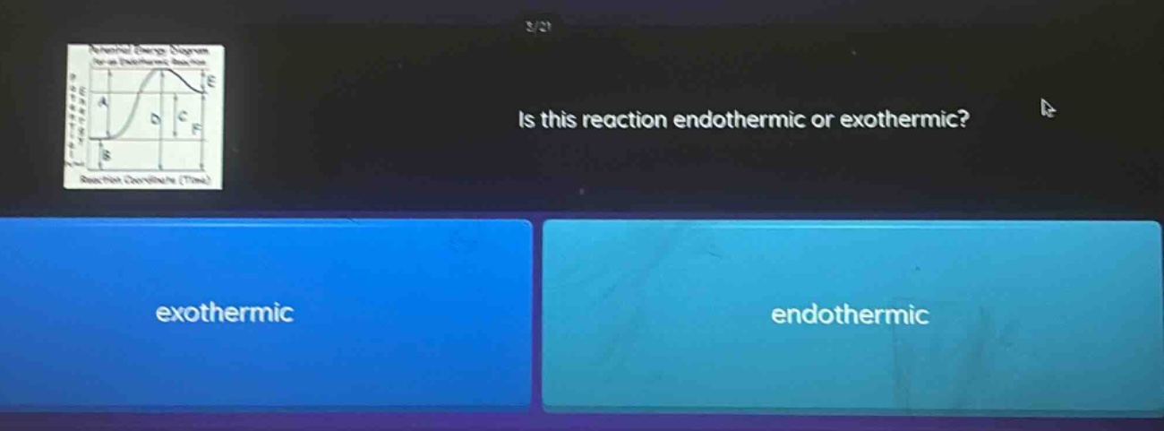 is this reaction endothermic or exothermic? exothermic endothermic