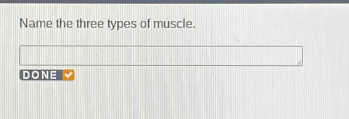 name the three types of muscle.