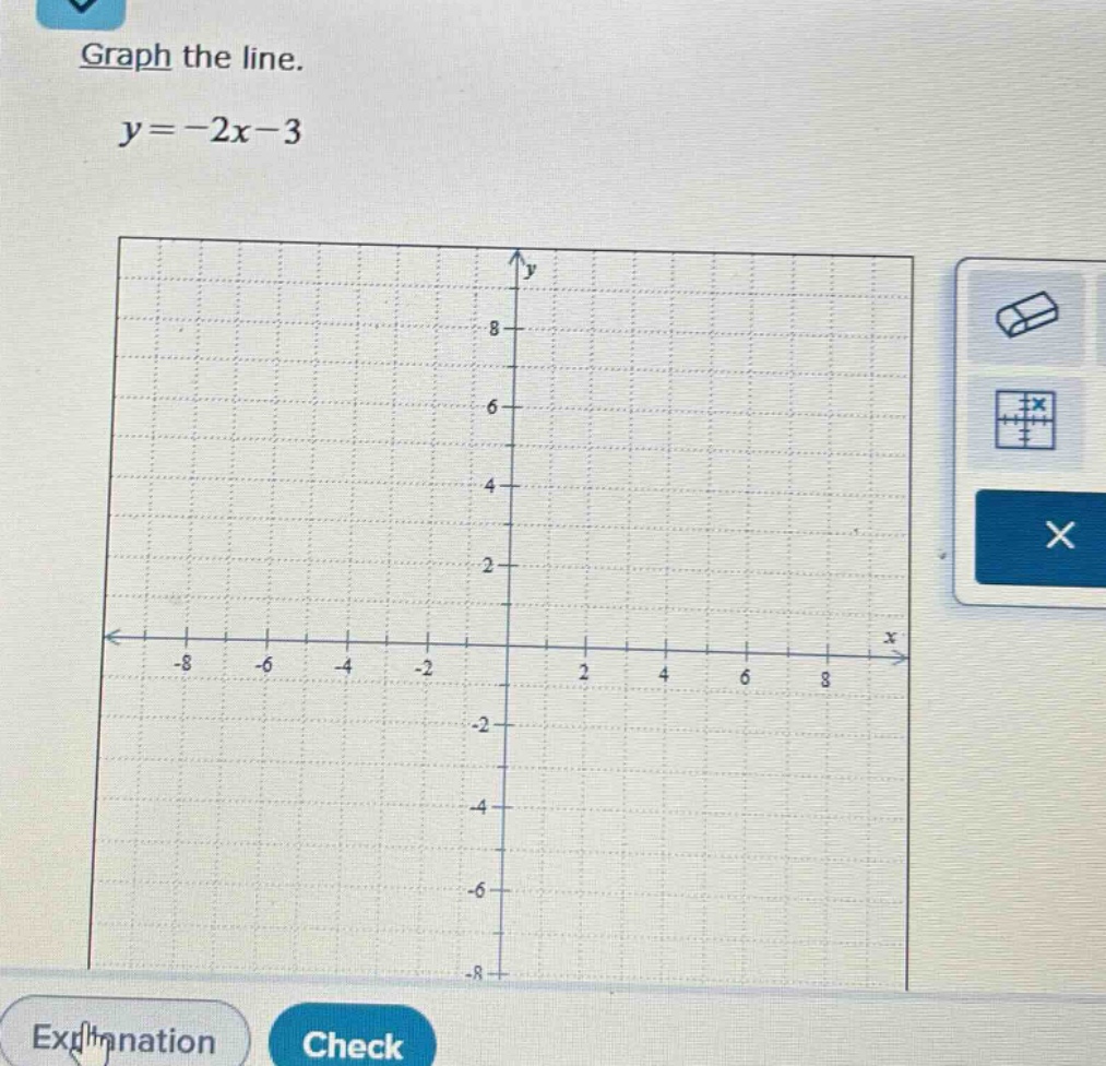 graph the line.\ny = -2x - 3