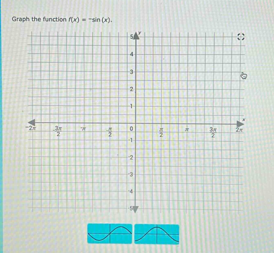 graph the function f(x) = -sin (x).