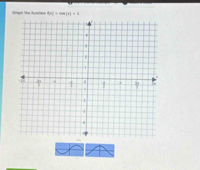 graph the function f(x) = cos(x) + 1.