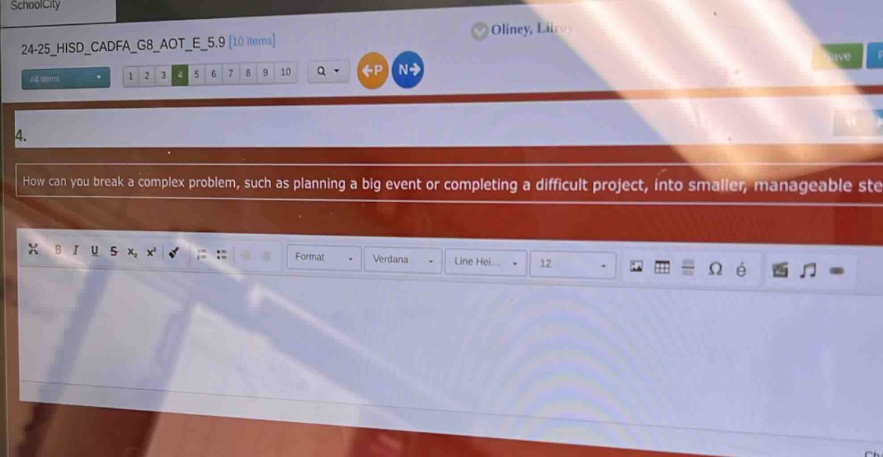 how can you break a complex problem, such as planning a big event or completing a difficult project, into smaller, manageable steps?