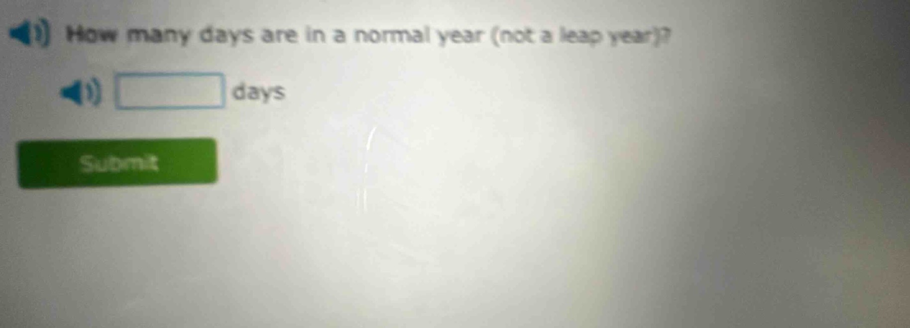 how many days are in a normal year (not a leap year)?