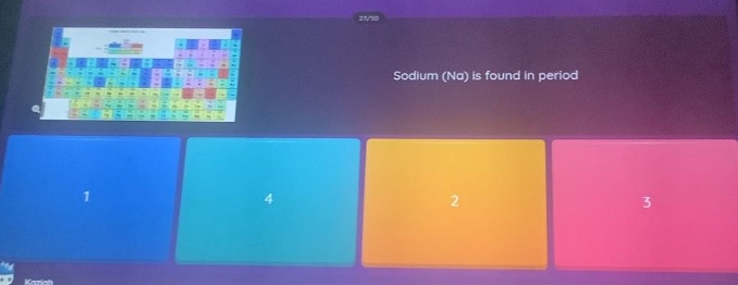 sodium (na) is found in period