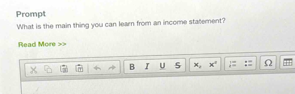 prompt\nwhat is the main thing you can learn from an income statement?\nread more >>