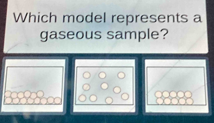 which model represents a gaseous sample?