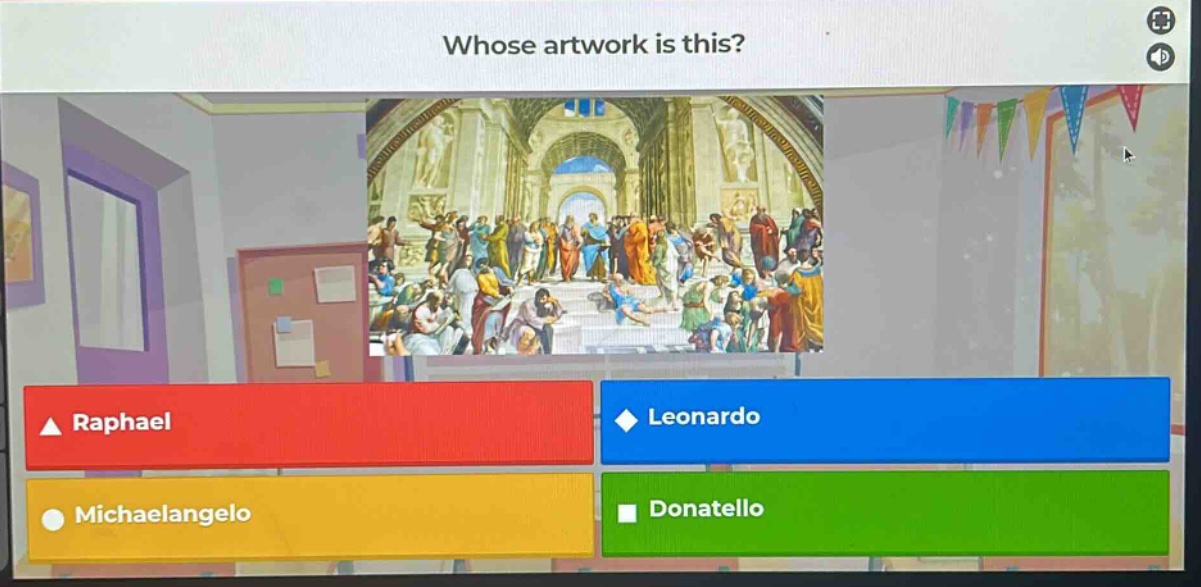 whose artwork is this? raphael leonardo michaelangelo donatello