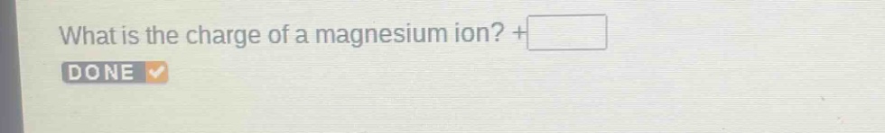 what is the charge of a magnesium ion? +