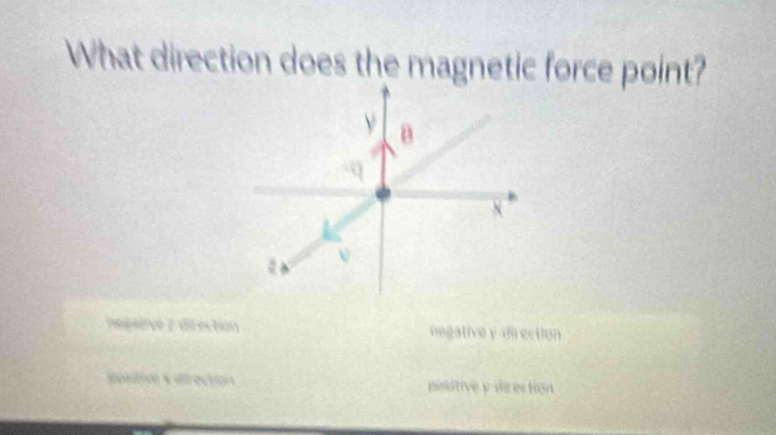 what direction does the magnetic force point?