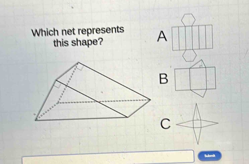 which net represents this shape?