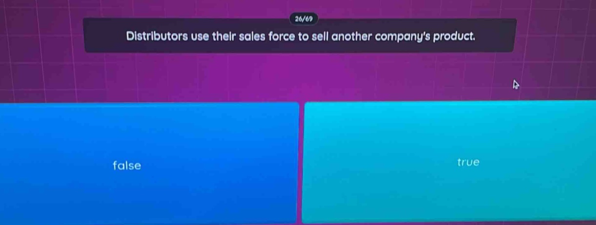 distributors use their sales force to sell another companys product. false true