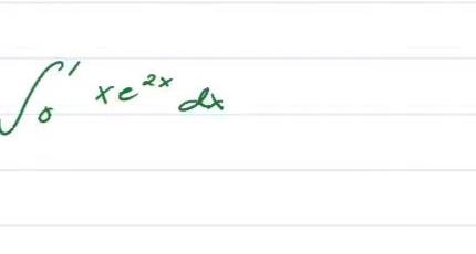 $\\int_{0}^{1} x e^{2x} dx$