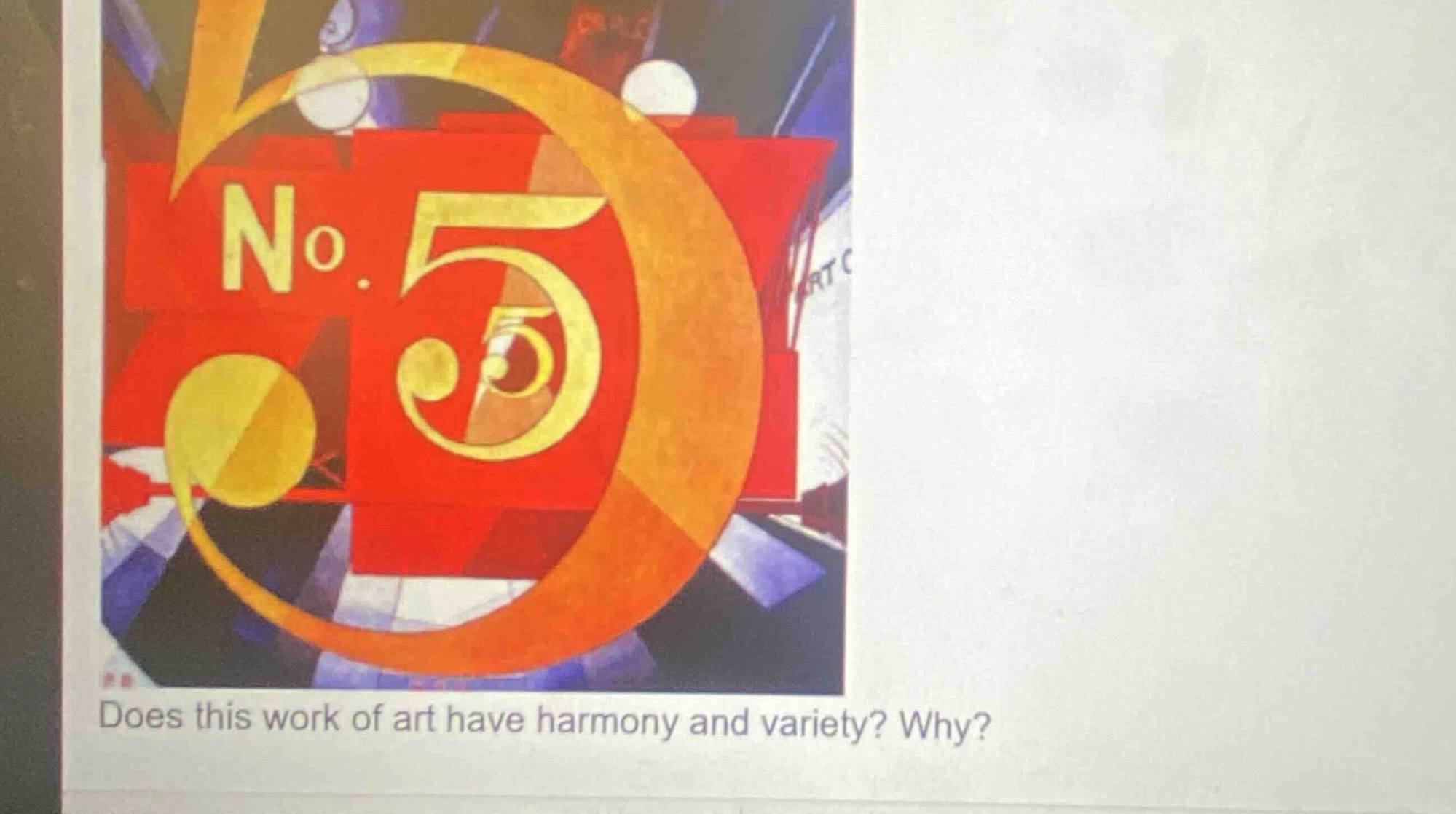 does this work of art have harmony and variety? why?