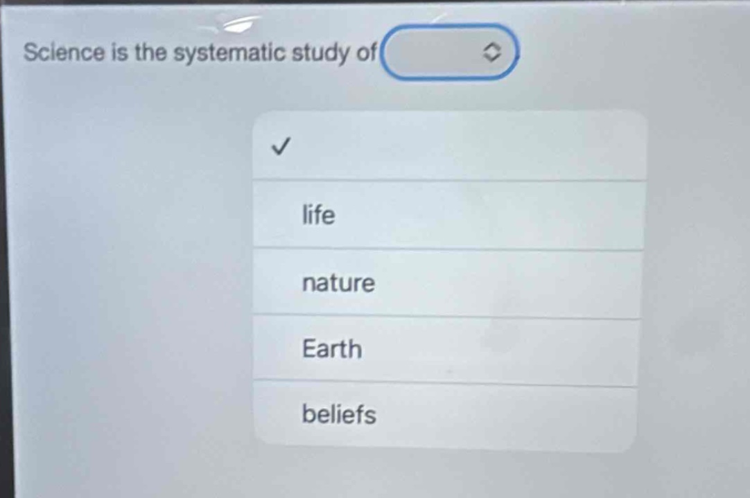 science is the systematic study of