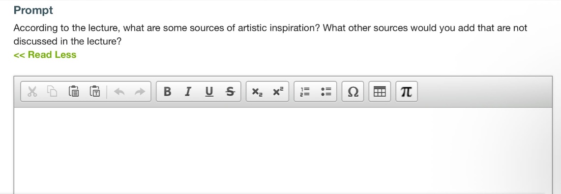 according to the lecture, what are some sources of artistic inspiration? what other sources would you add that are not discussed in the lecture?