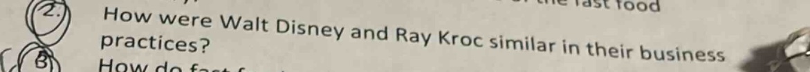 how were walt disney and ray kroc similar in their business practices?