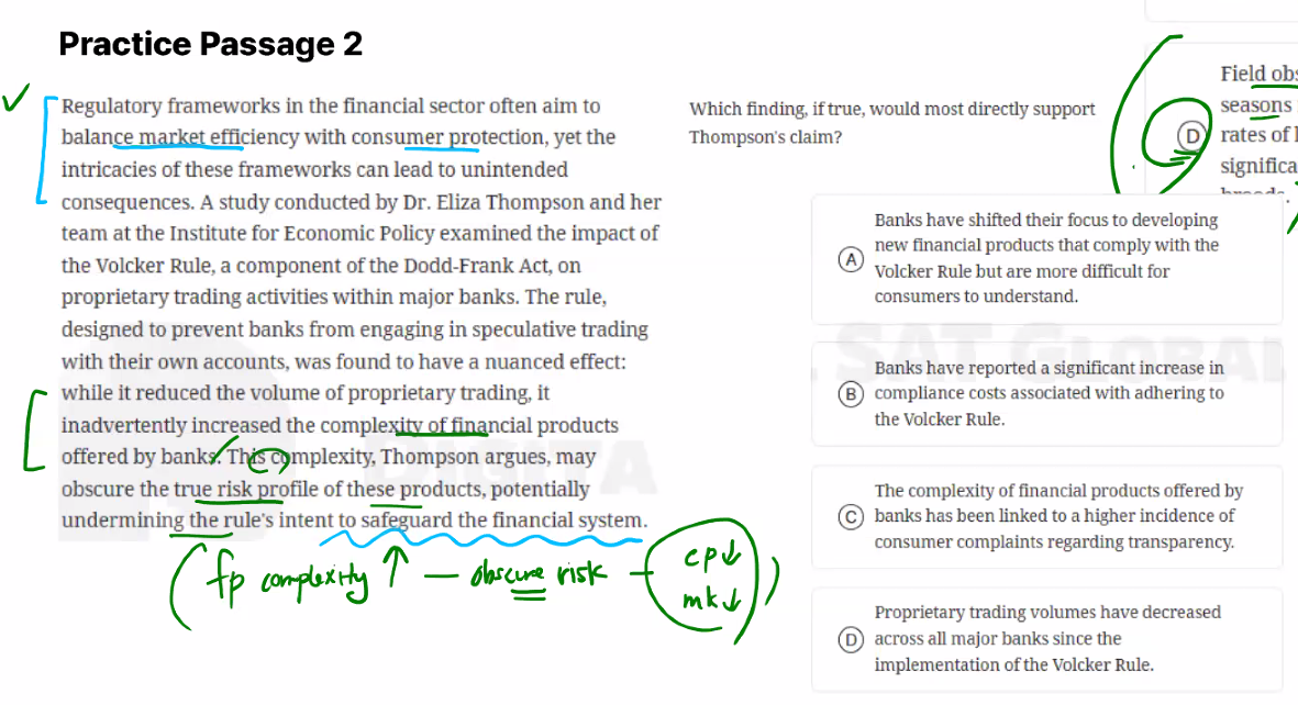 practice passage 2 regulatory frameworks in the financial sector often …
