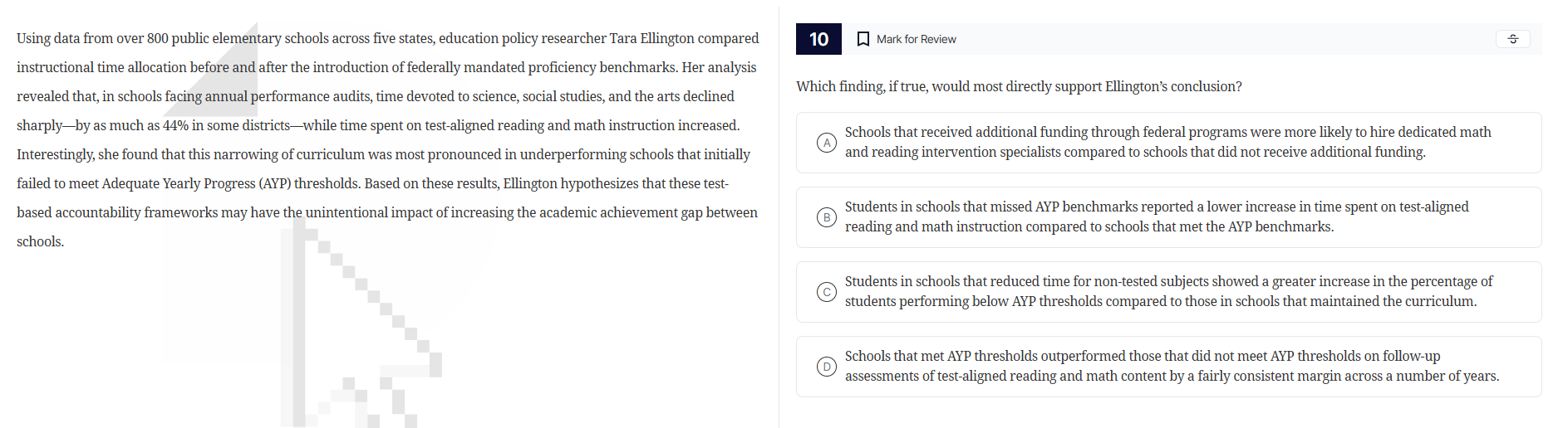 using data from over 800 public elementary schools across five states, …