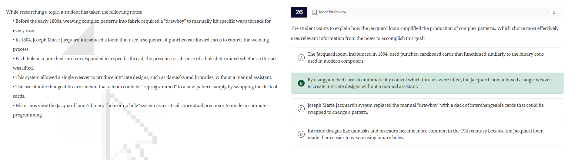 while researching a topic, a student has taken the following notes: - b…
